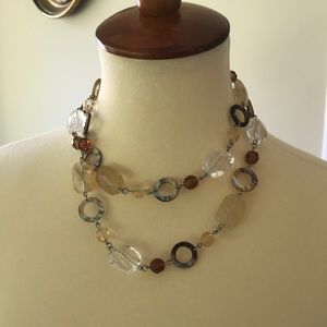 3/$20 Lia Sophia long beaded necklace